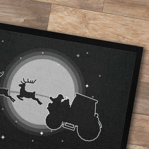 Lustige Fußmatte mit Traktor und Mond Weihnachten Dorfkram®