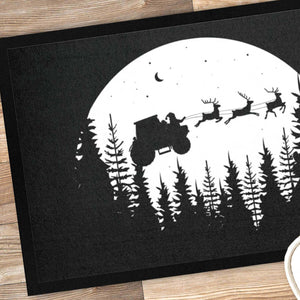 Fußmatte Weihnachten lustig Traktor