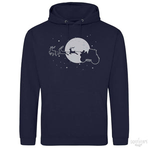 Weihnachtsmann auf Traktor / Herren Premium Hoodie
