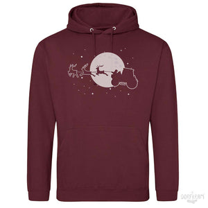 Weihnachtsmann auf Traktor / Herren Premium Hoodie