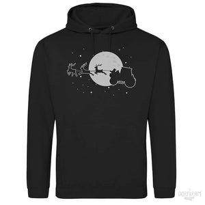 Weihnachtsmann auf Traktor / Herren Premium Hoodie