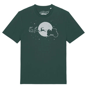 Weihnachtsmann auf Traktor / Herren Organic Shirt