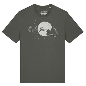 Weihnachtsmann auf Traktor / Herren Organic Shirt