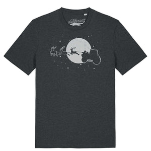 Weihnachtsmann auf Traktor / Herren Organic Shirt