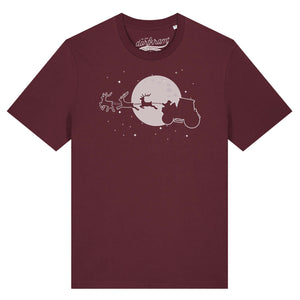 Weihnachtsmann auf Traktor / Herren Organic Shirt