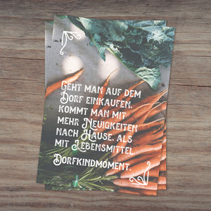 Grußkarte Dorfkindmomente Dorf Spruch