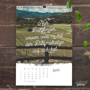 Dorfkind Spruch Kalender Dorfkram® 2023 Dorfmatratze