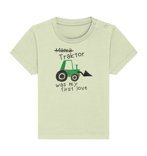 Traktor was my first love / Traktorliebe /  Baby Organic Shirt