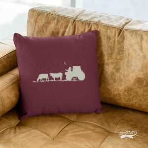 Kissen Weihnachten Dorfkind Landwirt Kühe