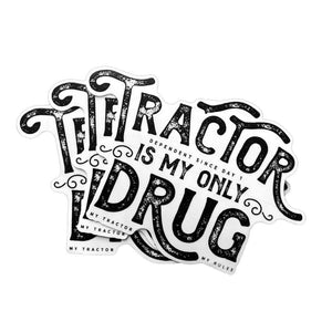 Aufkleber Traktor Spruch