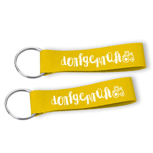 Dorfgeprüft lustiger Schlüsselanhänger Dorfkind