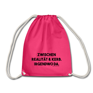 Zwischen Realität und Kerb. Irgendwo da ⎪Turnbeutel - Fuchsia