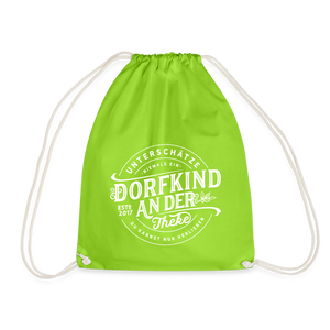 Theke / Turnbeutel - Neongrün