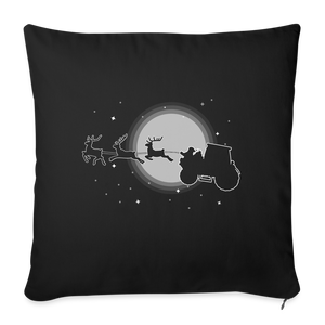 Weihnachtsmann Sofakissenbezug 44 x 44 cm - Schwarz