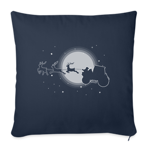 Weihnachtsmann Sofakissenbezug 44 x 44 cm - Navy