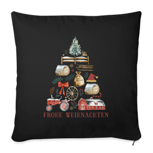 Kissen Weihnachten Dorf schwarz