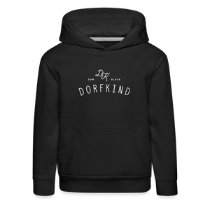 Kinderhoodie Dorfkind schwarz