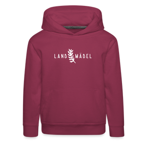 Landmädel / Kinder Premium Hoodie - Bordeaux