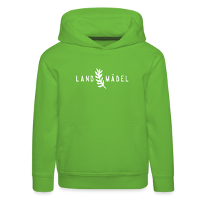 Landmädel / Kinder Premium Hoodie - Hellgrün