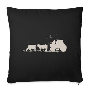 Kissenbezug schwarz Weihnachten Dorfkind Landwirt Kühe