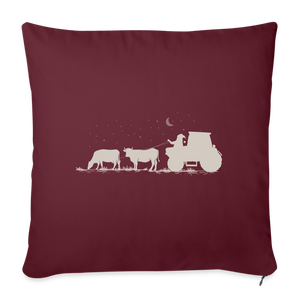 Kissen rot Bezug Weihnachten Dorfkind Landwirt Kühe