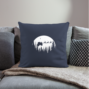 Traktor Klaus / Weihnachtsmann mit Traktor Schlitten / Kissenbezug 44 x 44 cm - Navy