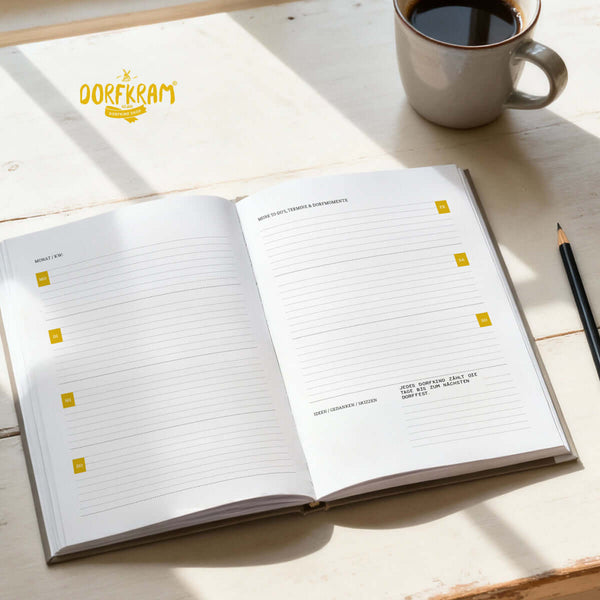 Buchkalender für Dorfkinder - Dein undatierter Terminplaner