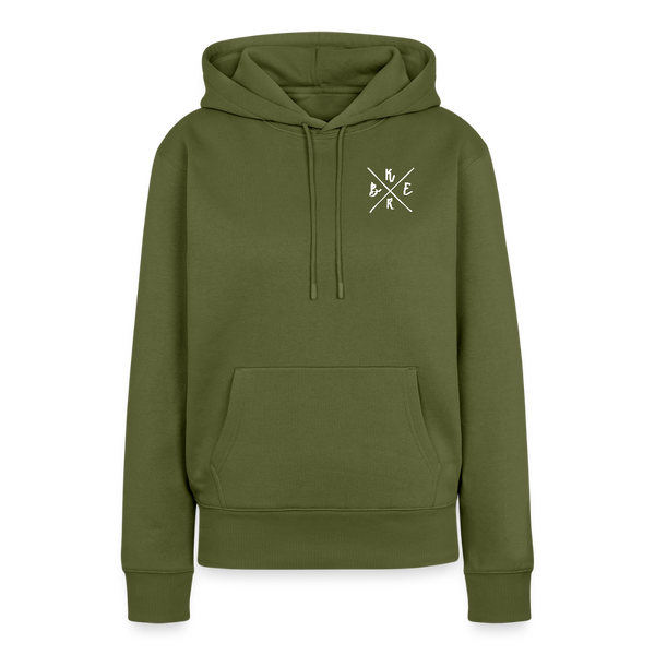 Kerb Badge / Damen Premium Hoodie - Khaki