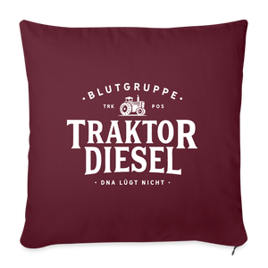 Blutgruppe Traktordiesel / Kissenbezug - Burgunderrot