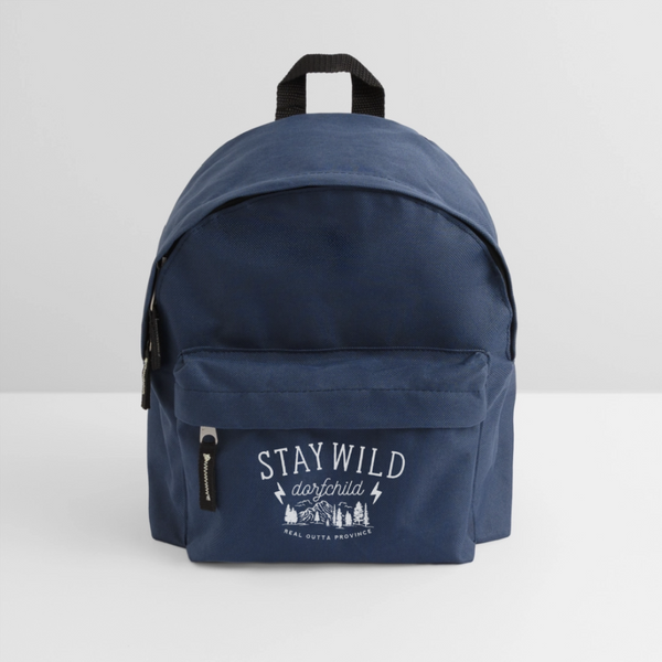 Stay wild / Kinder Rucksack - Navy