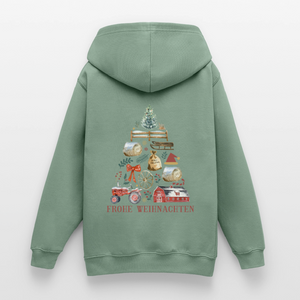Frohe Weihnachten - Weihnachtsbaum / Teenager Premium Hoodie - Graugrün