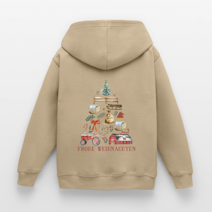 Frohe Weihnachten - Weihnachtsbaum / Kinder Premium Hoodie - Sand