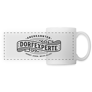 Dorfexperte / Kennt jeden weiß alles / Tasse - Weiß