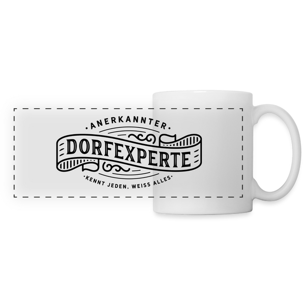 Dorfexperte / Kennt jeden weiß alles / Tasse - Weiß