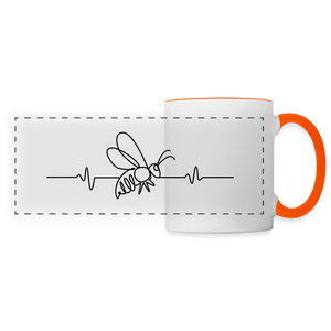 Herzschlag Biene / Tasse - Weiß/Orange