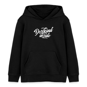 Dorfkind inside / Kinder Organic Hoodie - Schwarz