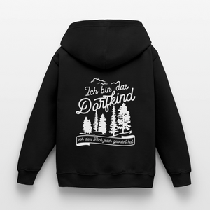 Ich bin das Dorfkind vor dem Dich jeder gewarnt hat / Kinder Premium Hoodie - Schwarz