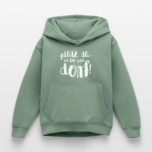 Platz da ich bin vom Dorf / Kinder Premium Hoodie - Graugrün
