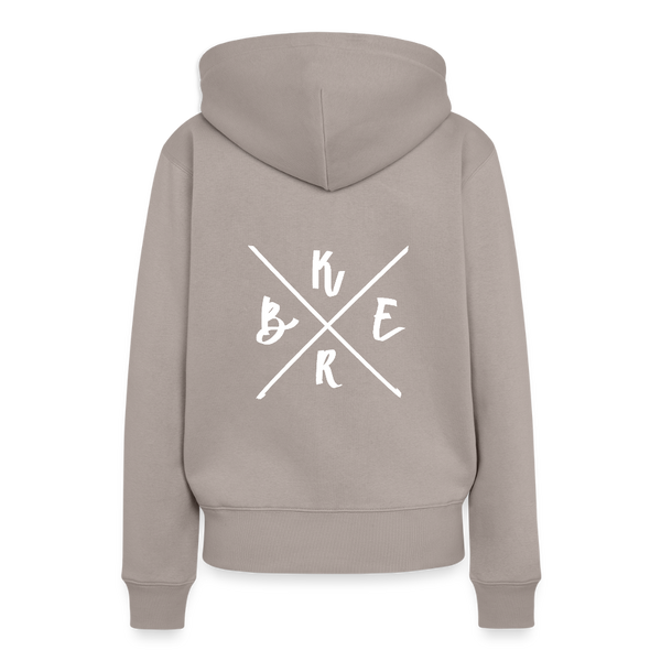 Kerb Badge / Damen Premium Hoodie - Taupe