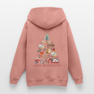 Frohe Weihnachten - Weihnachtsbaum / Teenager Premium Hoodie - Altrosa