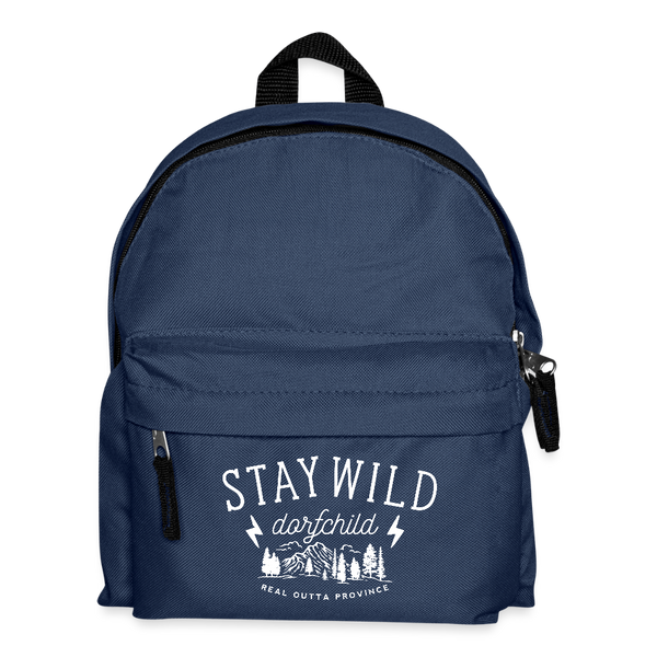 Stay wild / Kinder Rucksack - Navy