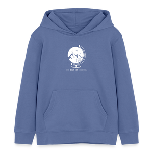 Die Welt ist ein Dorf / Kinder Organic Hoodie - Blau