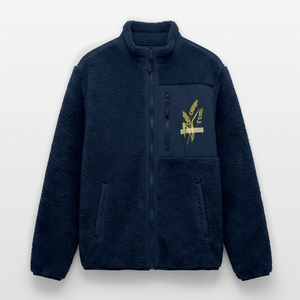 Getreide WEizen Ähre / Unisex Sherpajacke - Navy