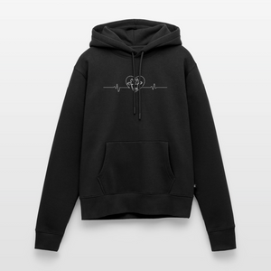 Herzschlag Kuh / Kuhliebe / Damen Premium Hoodie - Schwarz