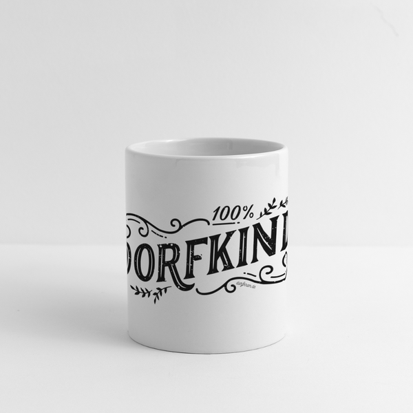 100% Dorfkind / Tasse - Weiß