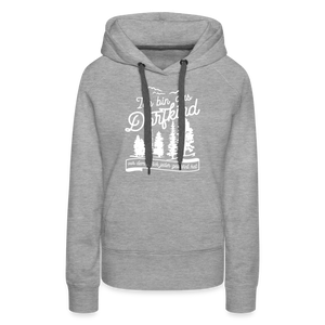 Ich bin das Dorfkind vor dem Dich jeder gewarnt hat / Frauen Premium Hoodie - Grau meliert