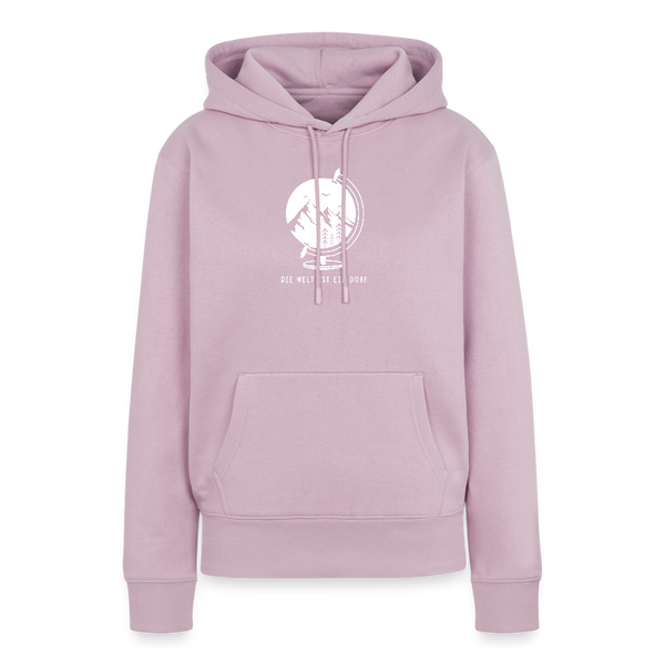 Die Welt ist ein Dorf / Damen Premium Hoodie - Altrosa