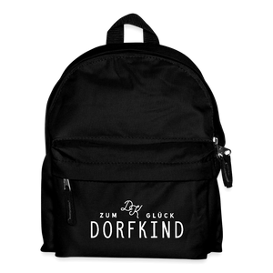 Zum Glck Dorfkind / Kinder Rucksack - Schwarz