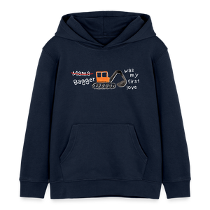 Baggerliebe - Bagger was my first love / Kinder Organic Hoodie - Navy