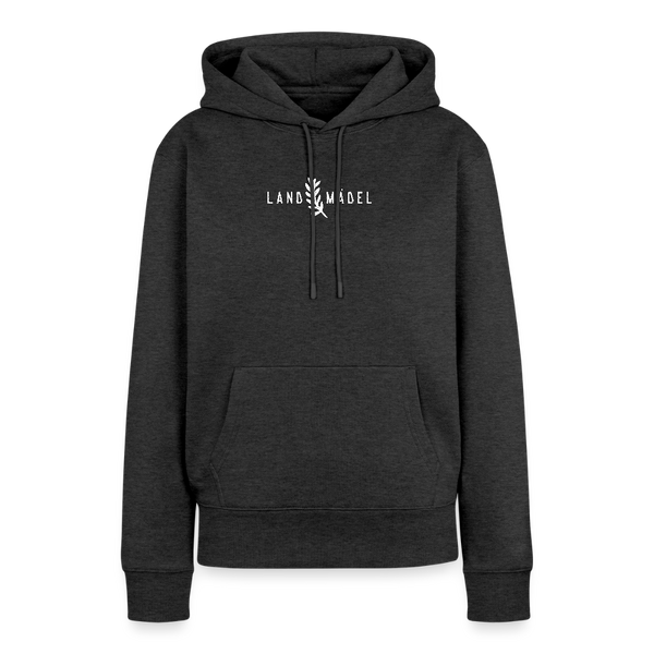 Landmädel / Damen Premium Hoodie - Anthrazit meliert